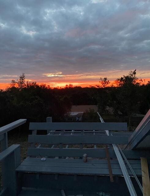 view of deck at dusk