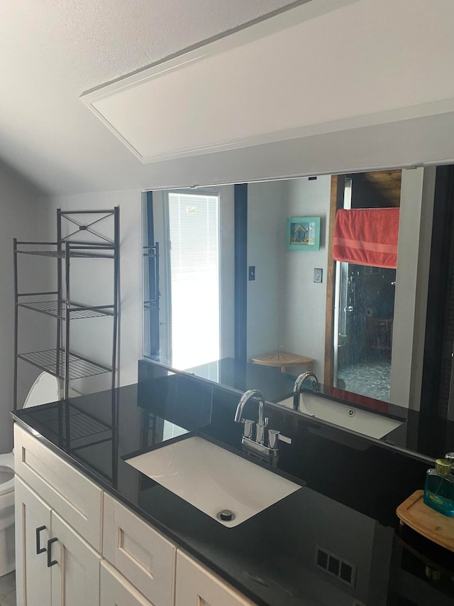 kitchen with white cabinets and sink