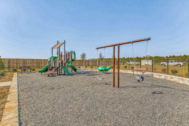 view of jungle gym