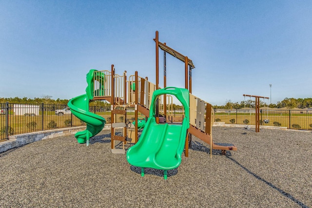 view of jungle gym