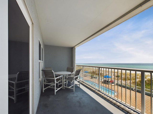 790 Santa Rosa Blvd Unit 3009, Fort Walton Beach, FL 32548 - balcony featuring a water view and a view of the beach