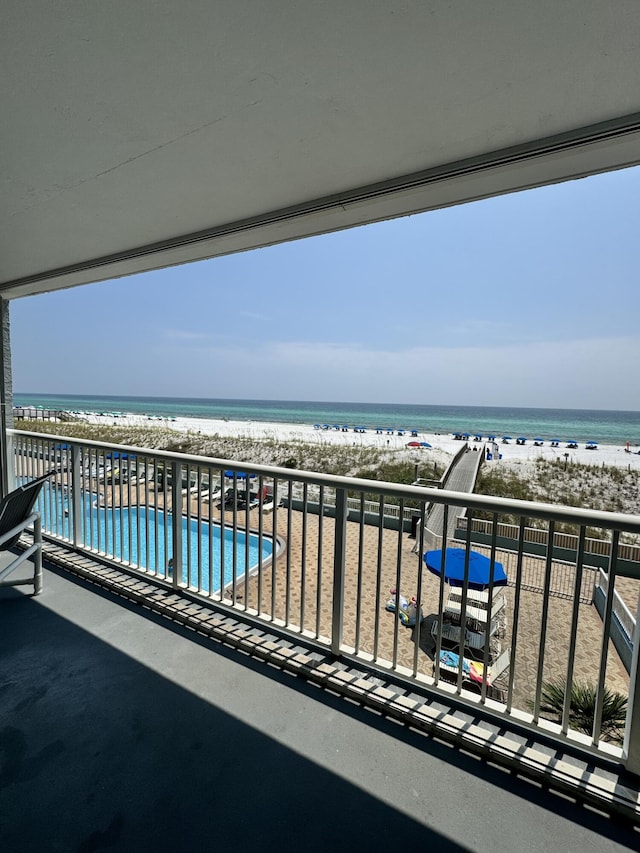 790 Santa Rosa Blvd Unit 3009, Fort Walton Beach, FL 32548 - balcony featuring a water view and a view of the beach