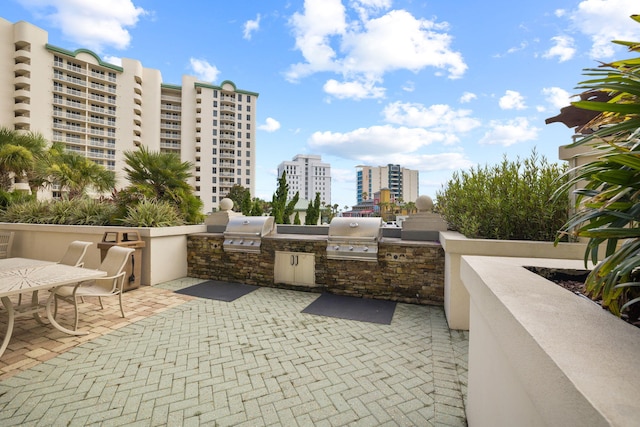 view of patio / terrace featuring area for grilling