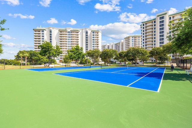 view of tennis court