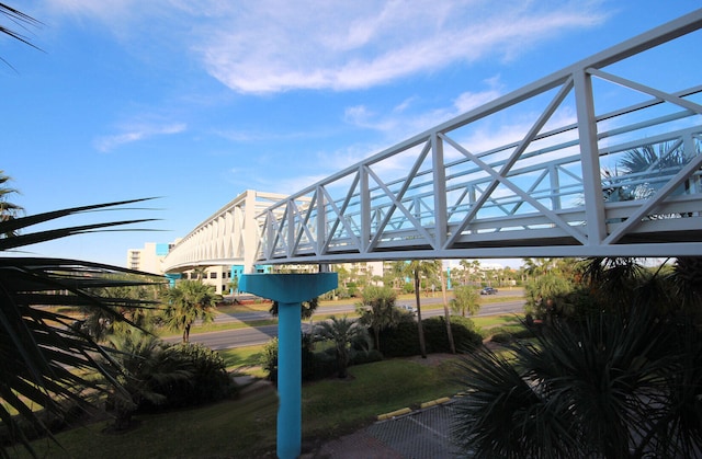 view of parking / parking lot