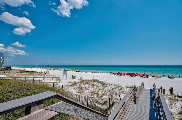 water view with a beach view