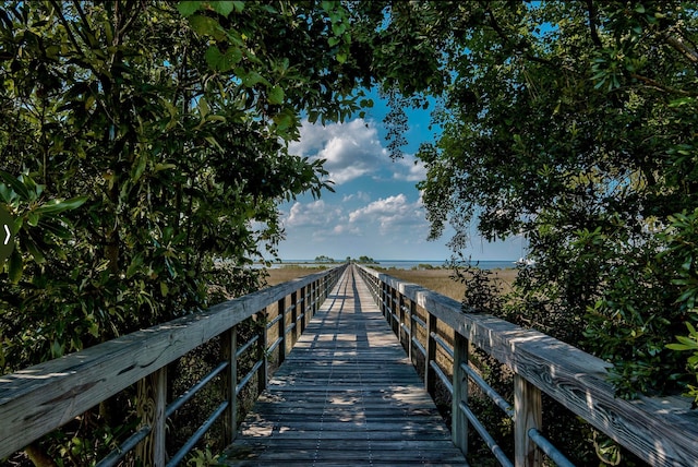 view of dock