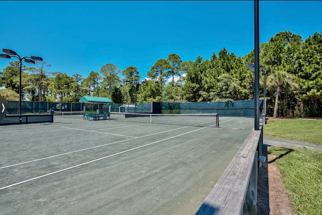 view of tennis court