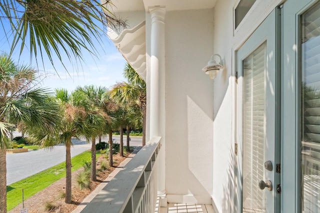 view of balcony