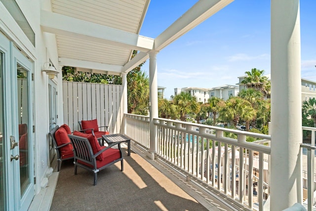 view of balcony