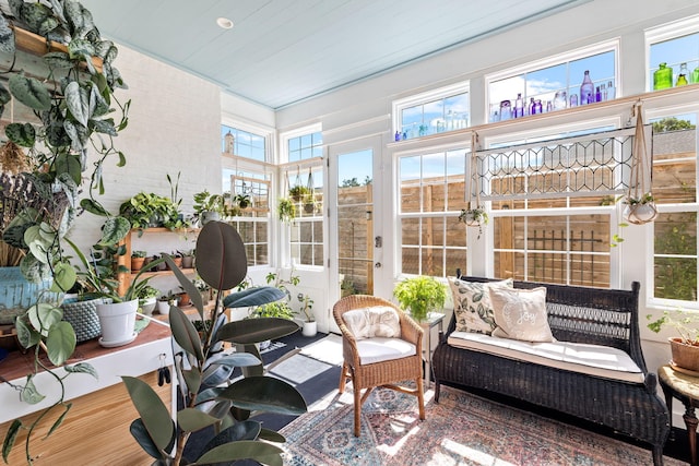 sunroom with a wealth of natural light