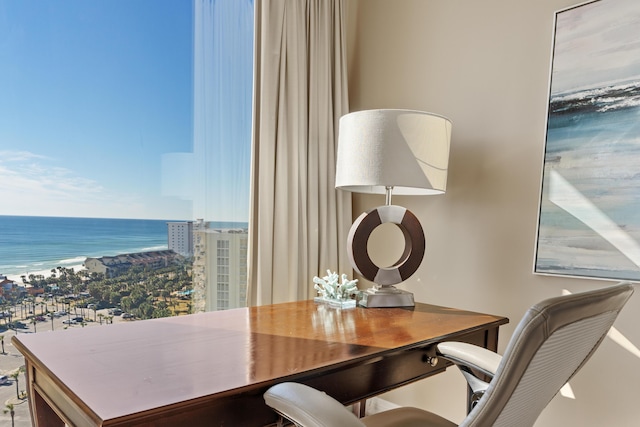 15100 Emerald Coast Pkwy Ph 2, Destin, FL 32541 - office area featuring a water view and a city view