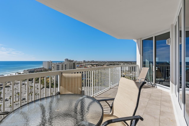 15100 Emerald Coast Pkwy Ph 2, Destin, FL 32541 - balcony featuring a water view and a view of the beach