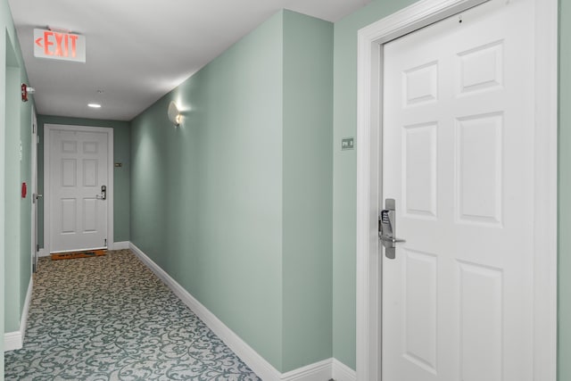 15100 Emerald Coast Pkwy Ph 2, Destin, FL 32541 - corridor with carpet floors and baseboards