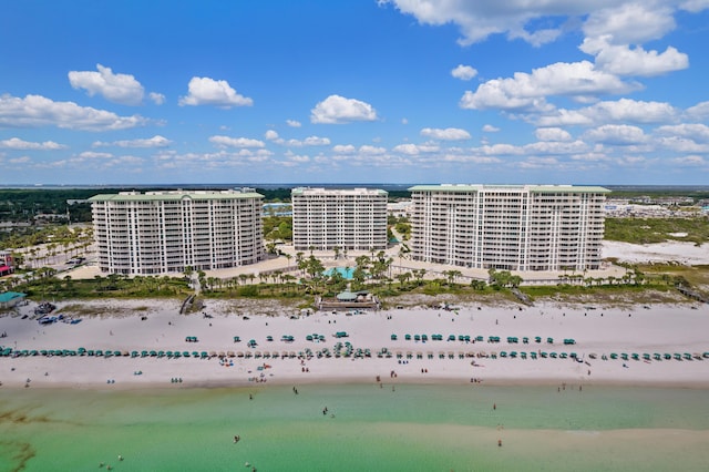 15100 Emerald Coast Pkwy Ph 2, Destin, FL 32541 - bird's eye view featuring a water view, a view of city, and a beach view
