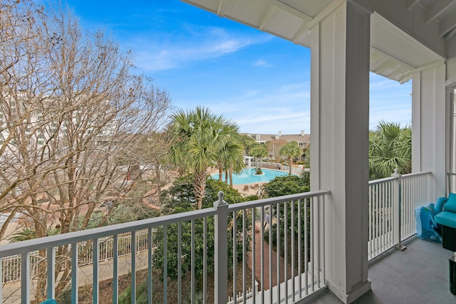 view of balcony