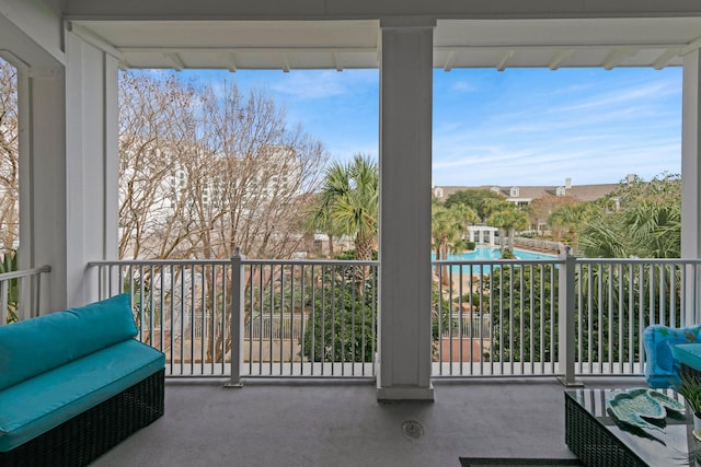 view of balcony