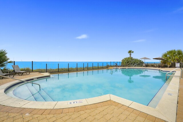 view of pool with a patio