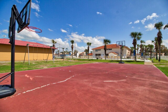 view of sport court