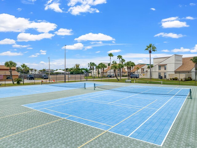 view of tennis court