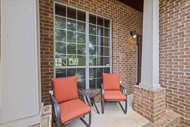 view of patio featuring covered porch