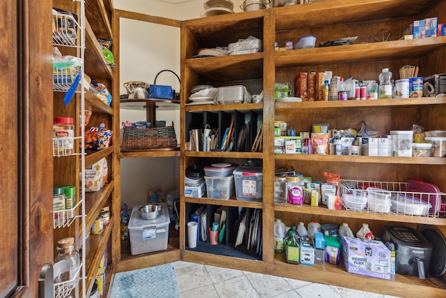 view of pantry