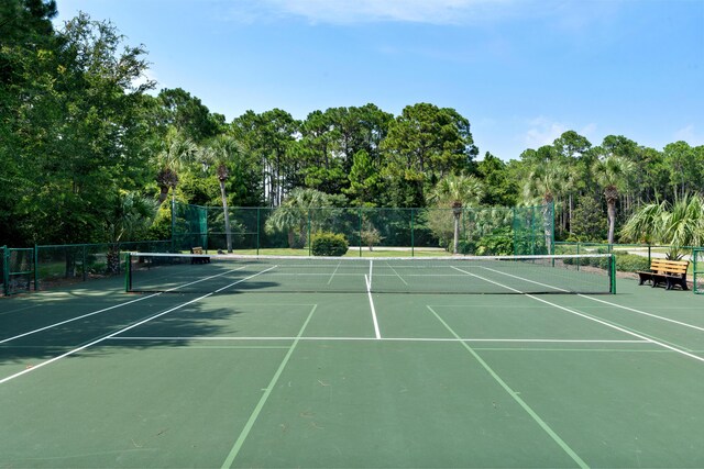 view of tennis court