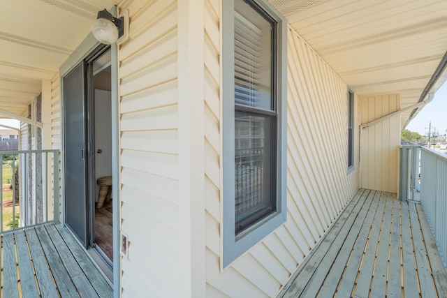 view of balcony