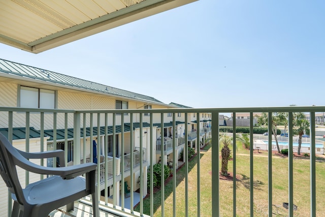 view of balcony