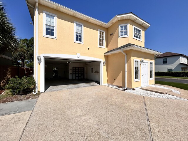 view of front of house featuring a garage