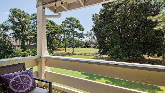 view of balcony