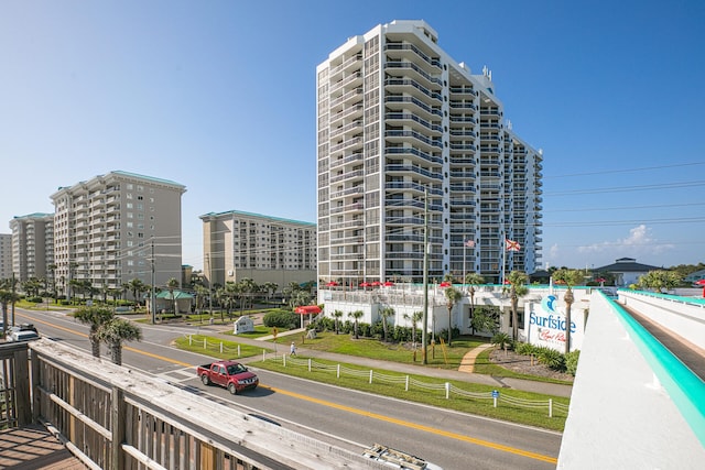 view of property with a city view