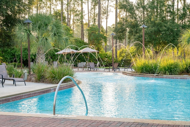 community pool featuring a patio