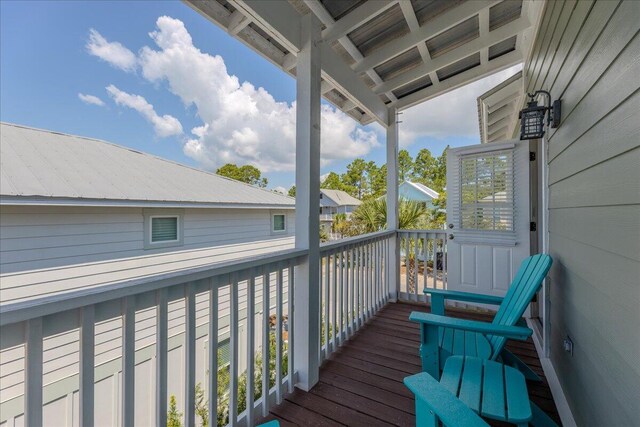 view of balcony