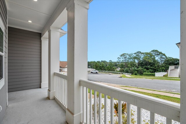 view of balcony