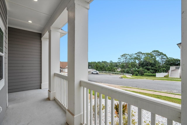 view of balcony