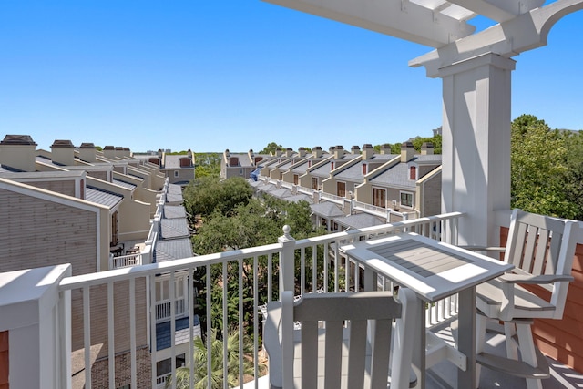 view of balcony