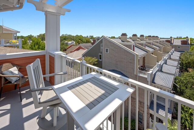 view of balcony