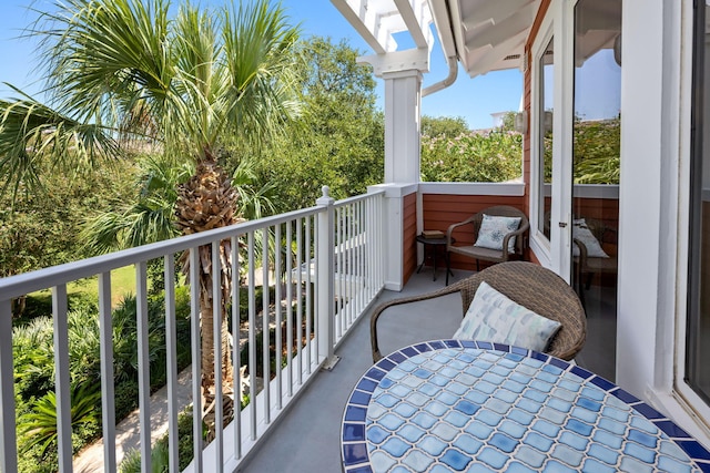 view of balcony