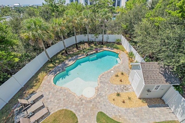 view of pool