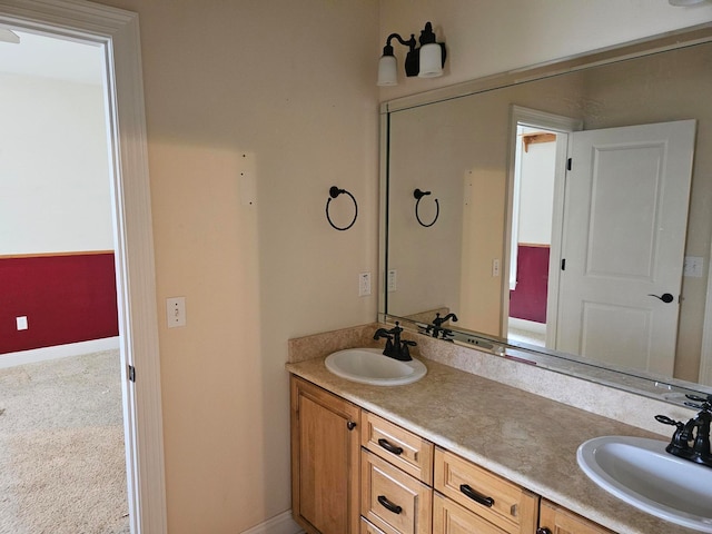 bathroom with vanity