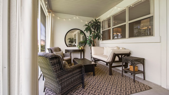 view of sunroom