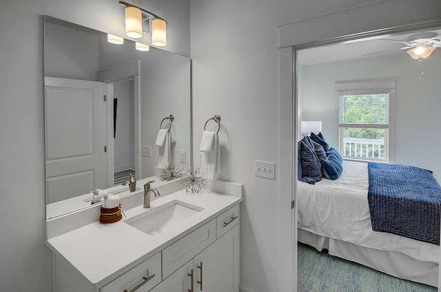 bathroom with vanity