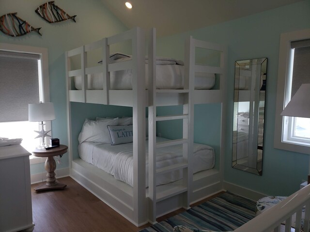 bedroom featuring hardwood / wood-style flooring