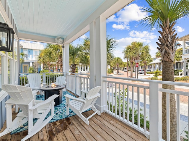 view of sunroom