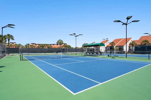 view of tennis court