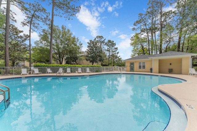 view of pool