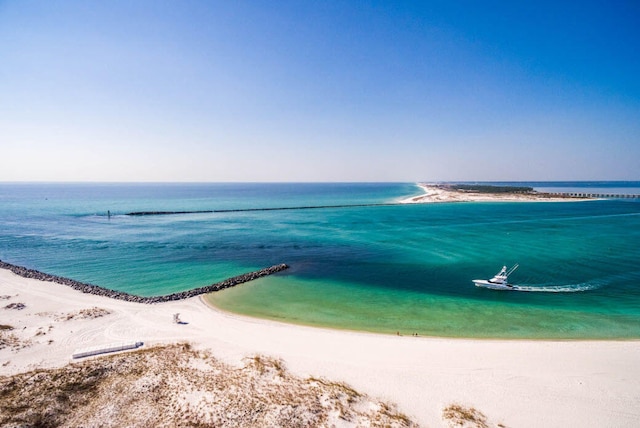 water view with a beach view