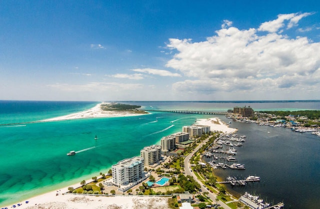 water view featuring a view of city and a view of the beach