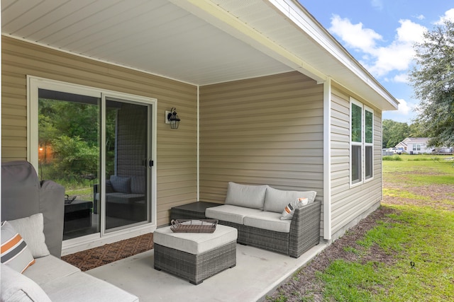 view of patio / terrace with outdoor lounge area